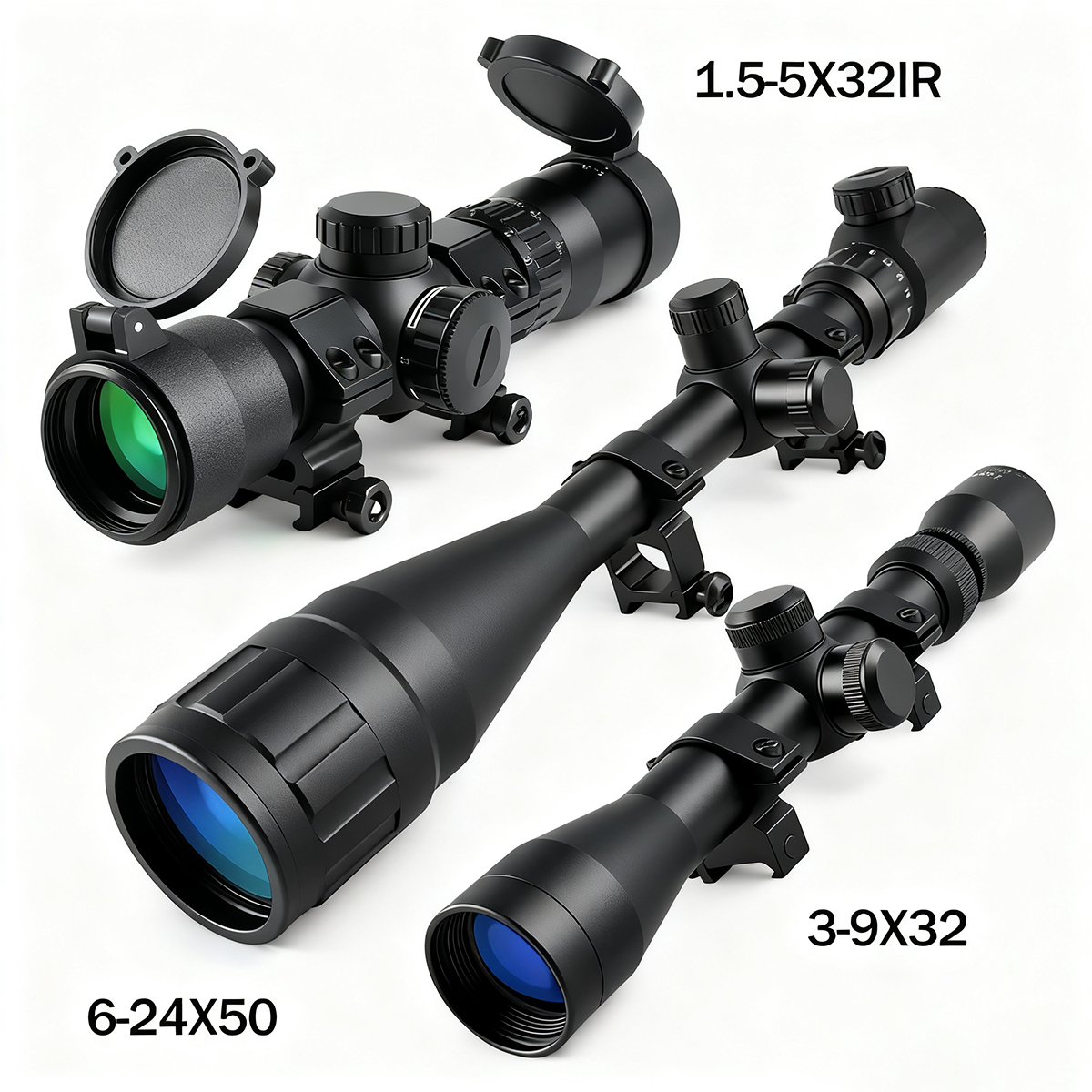 Crossbow Scope Sight - Tactical 1.5-5X32 IR 3-9X32 6-24X50 Optical