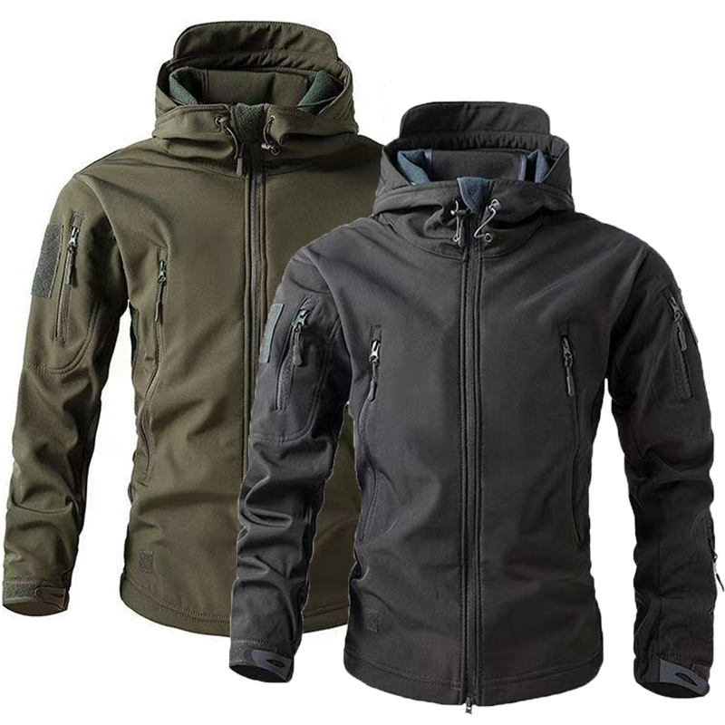 Outdoor Hunting Coat - Men's Winter Autumn Warm Softshell Fleece