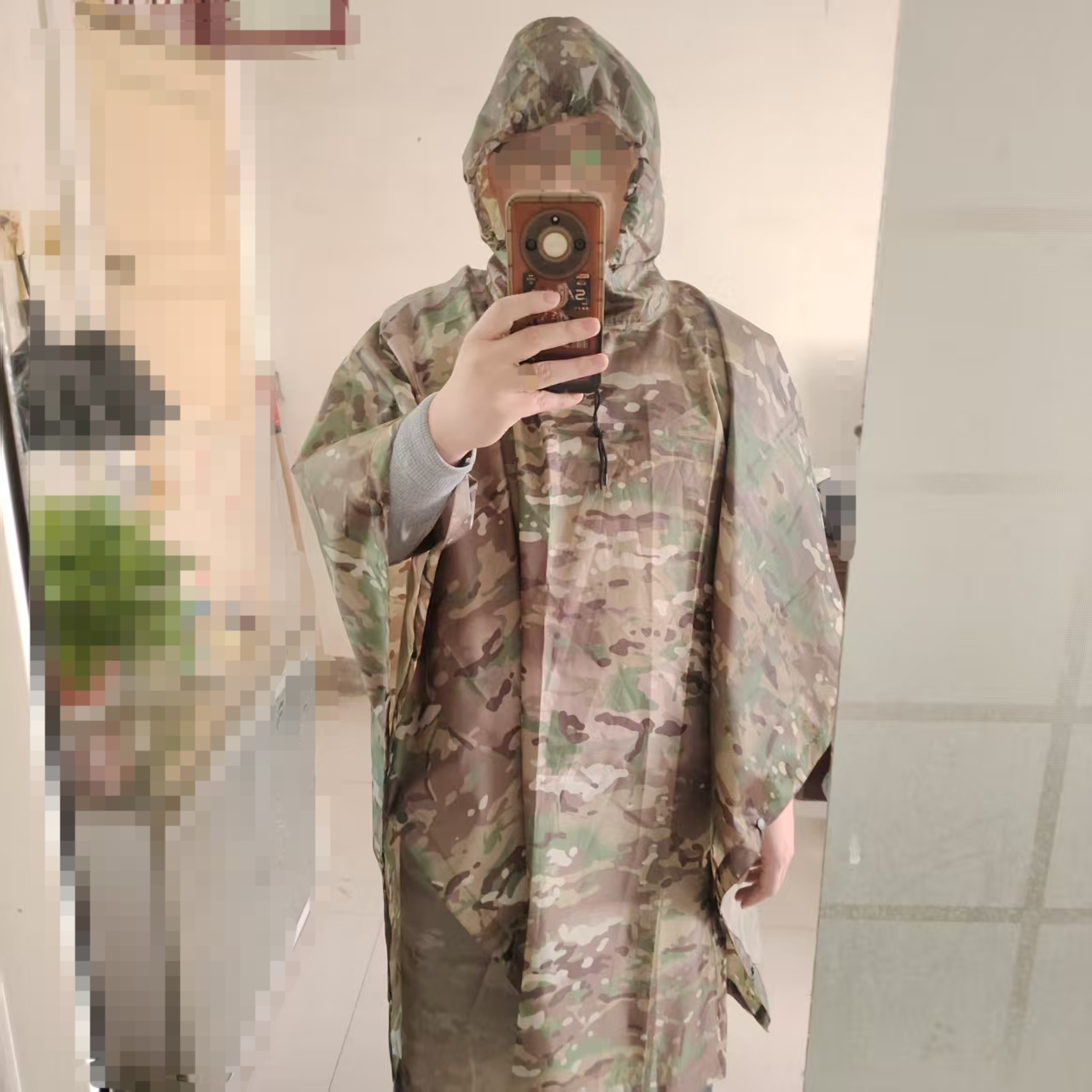 Outdoor Hunting Coat - 1pc Outdoor Camouflage Mackintosh Rain Coat