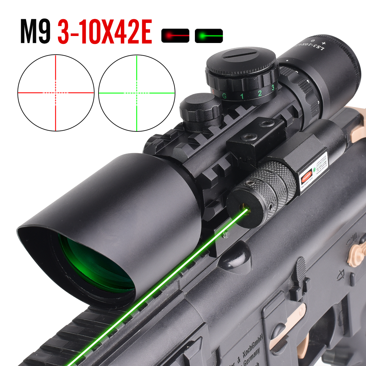 3-10X42E Tactical Scope M9 W/R – Crossbow Scope Sight recenzja i cena