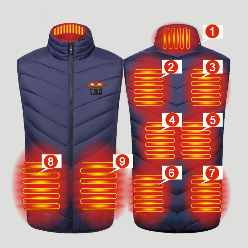 Winter 9 Areas Heated Vest Out – Outdoor Hunting Heater recenzja i cena