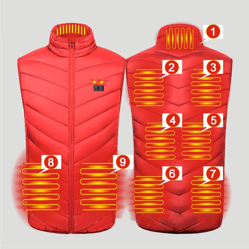 Winter 9 Areas Heated Vest Out – Outdoor Hunting Heater recenzja i cena