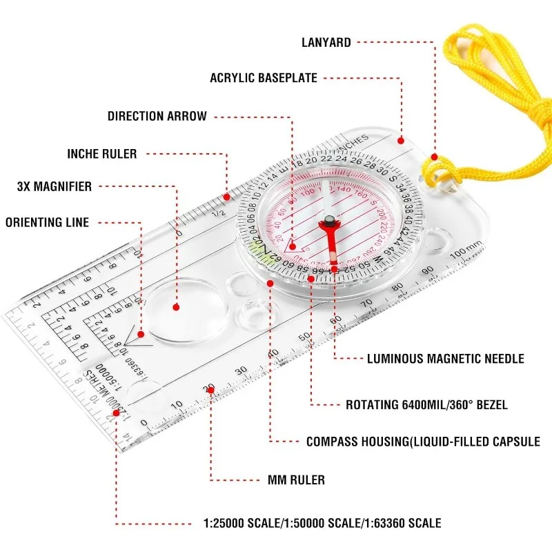 DC40-3A Compass Navigation Map – Outdoor Hunting Maps recenzja i cena
