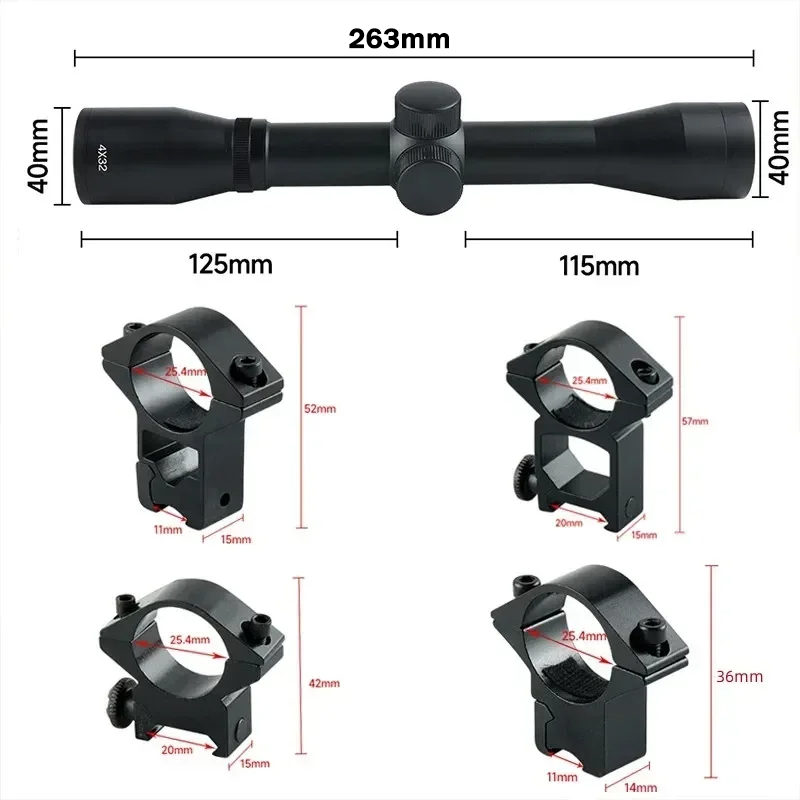 4x32 1.5-5x32IR 2-6X32AOE Tact – Crossbow Scope Sight recenzja i cena