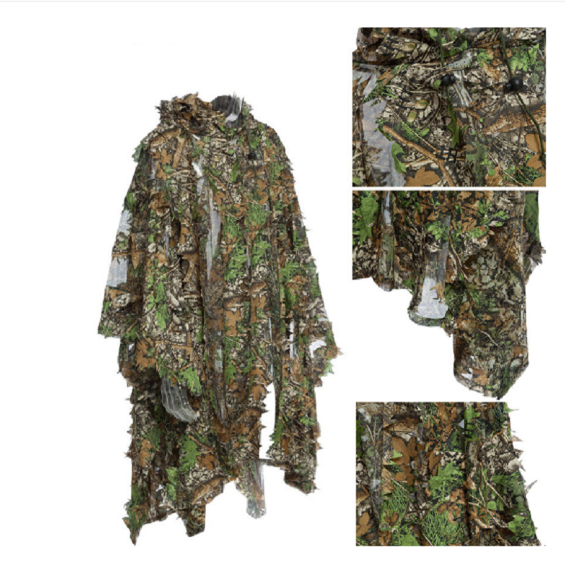 Men Women Kids 3D Leaf Ghillie – Outdoor Hunting Outfit recenzja i cena