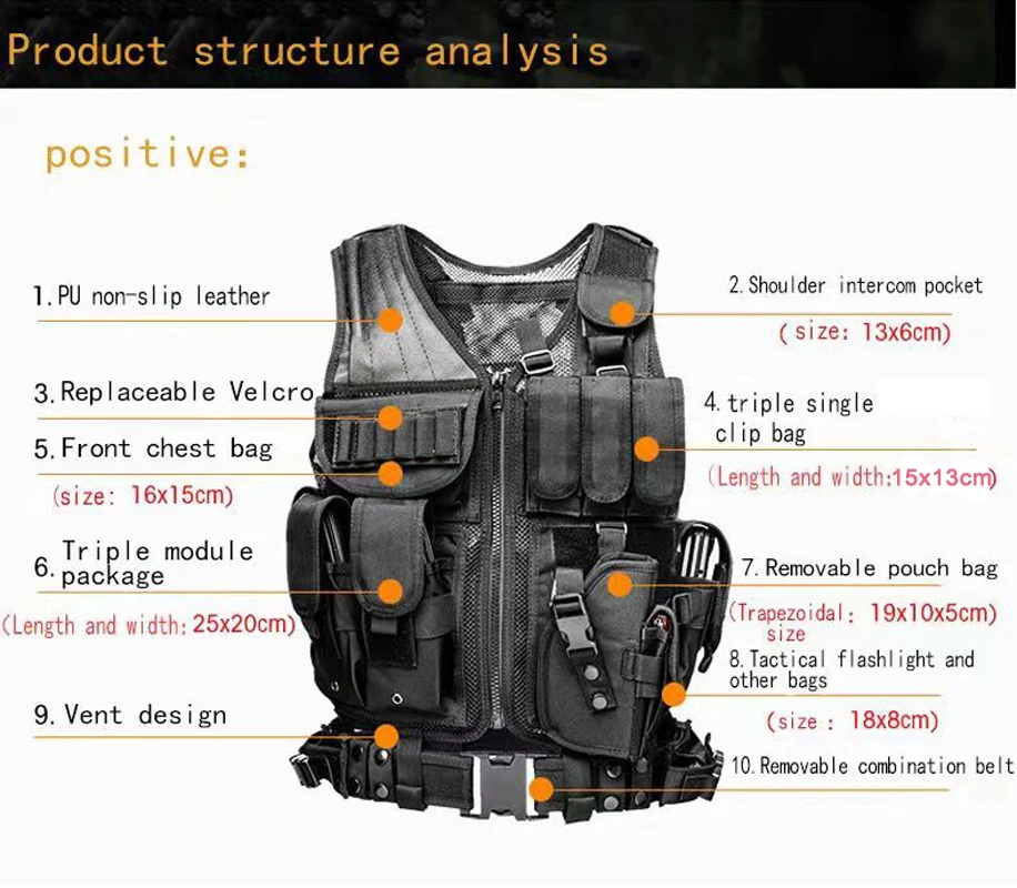 Adjustable Molle Tactical Vest – Outdoor Hunting Coat recenzja i cena