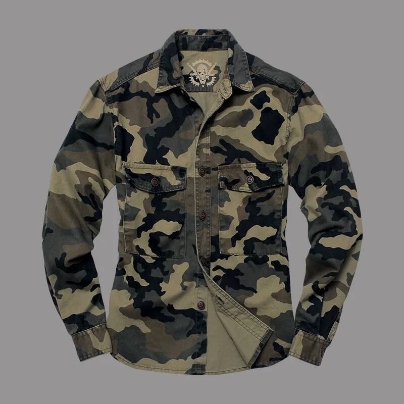 Men Outdoor Camouflage Militar – Hunting Outdoor Shirts recenzja i cena