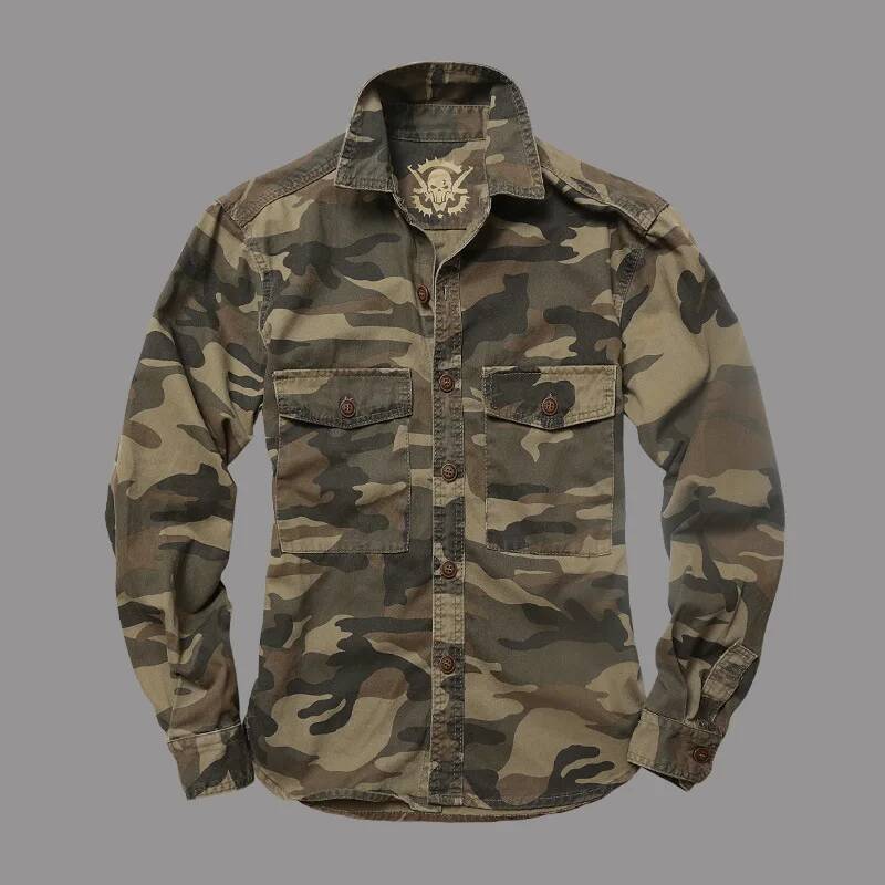 Men Outdoor Camouflage Militar – Hunting Outdoor Shirts recenzja i cena