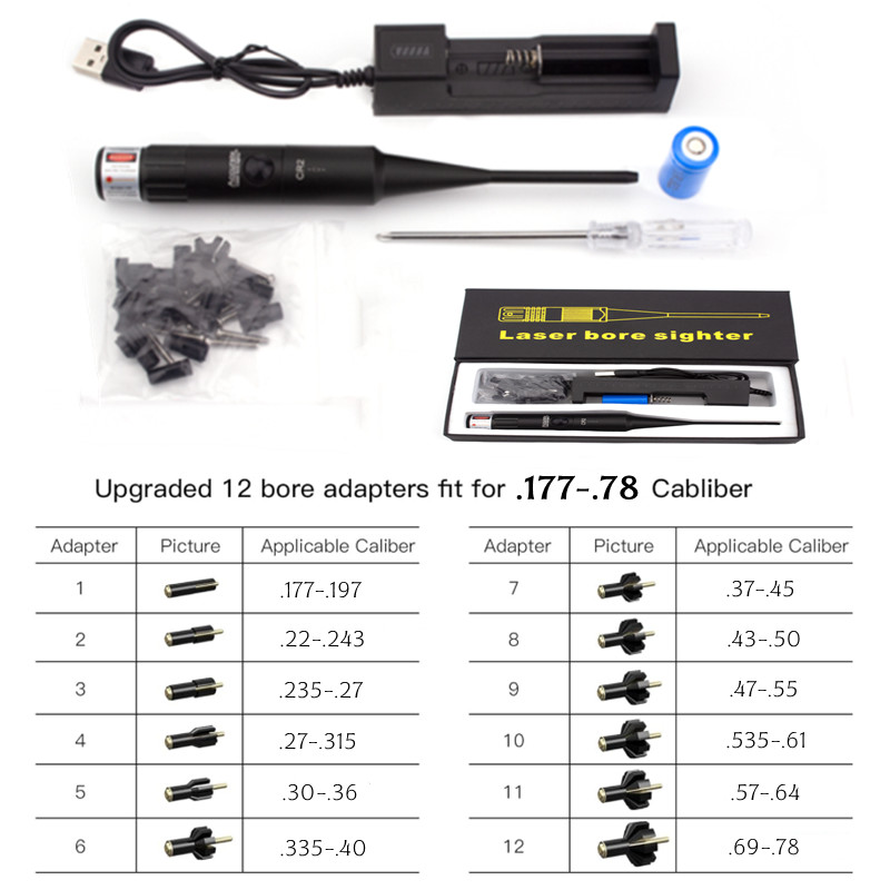 Bore Sight Kit 12Adpaters Lase – Laser Boresighter Kit recenzja i cena