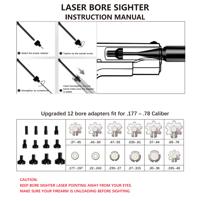 Bore Sight Kit 12Adpaters Lase – Laser Boresighter Kit recenzja i cena