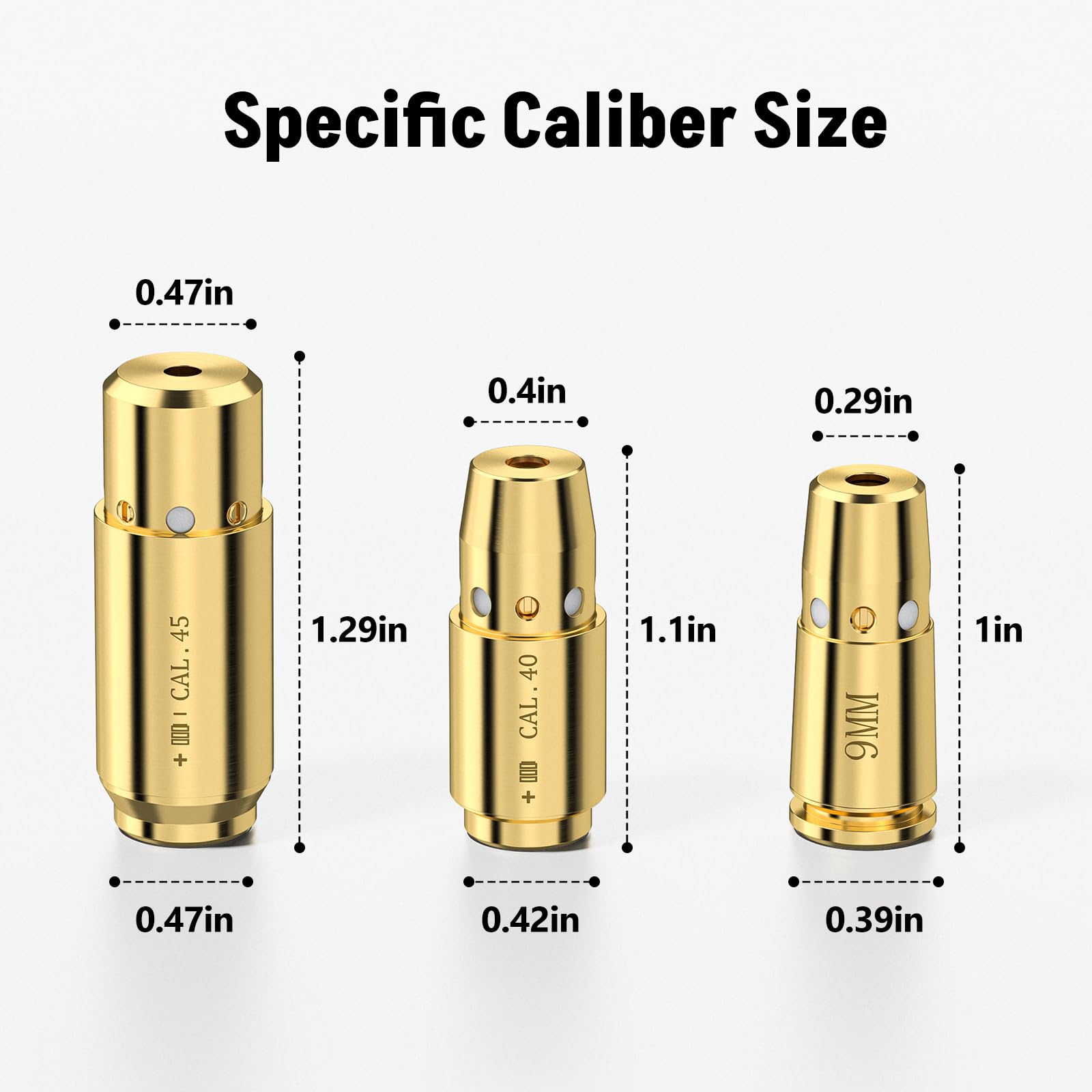 3Pcs Laser Bore Sight 9MM .40  – Laser Boresighter Kit recenzja i cena