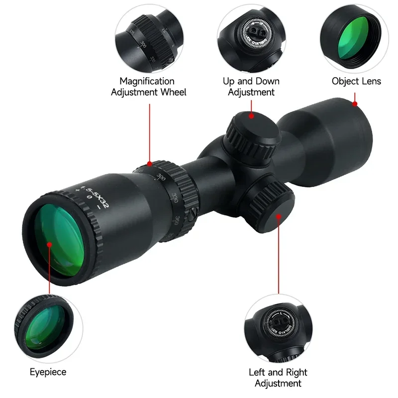1.5-5X32 Scope Crossbow Short  – Crossbow Scope Sight recenzja i cena