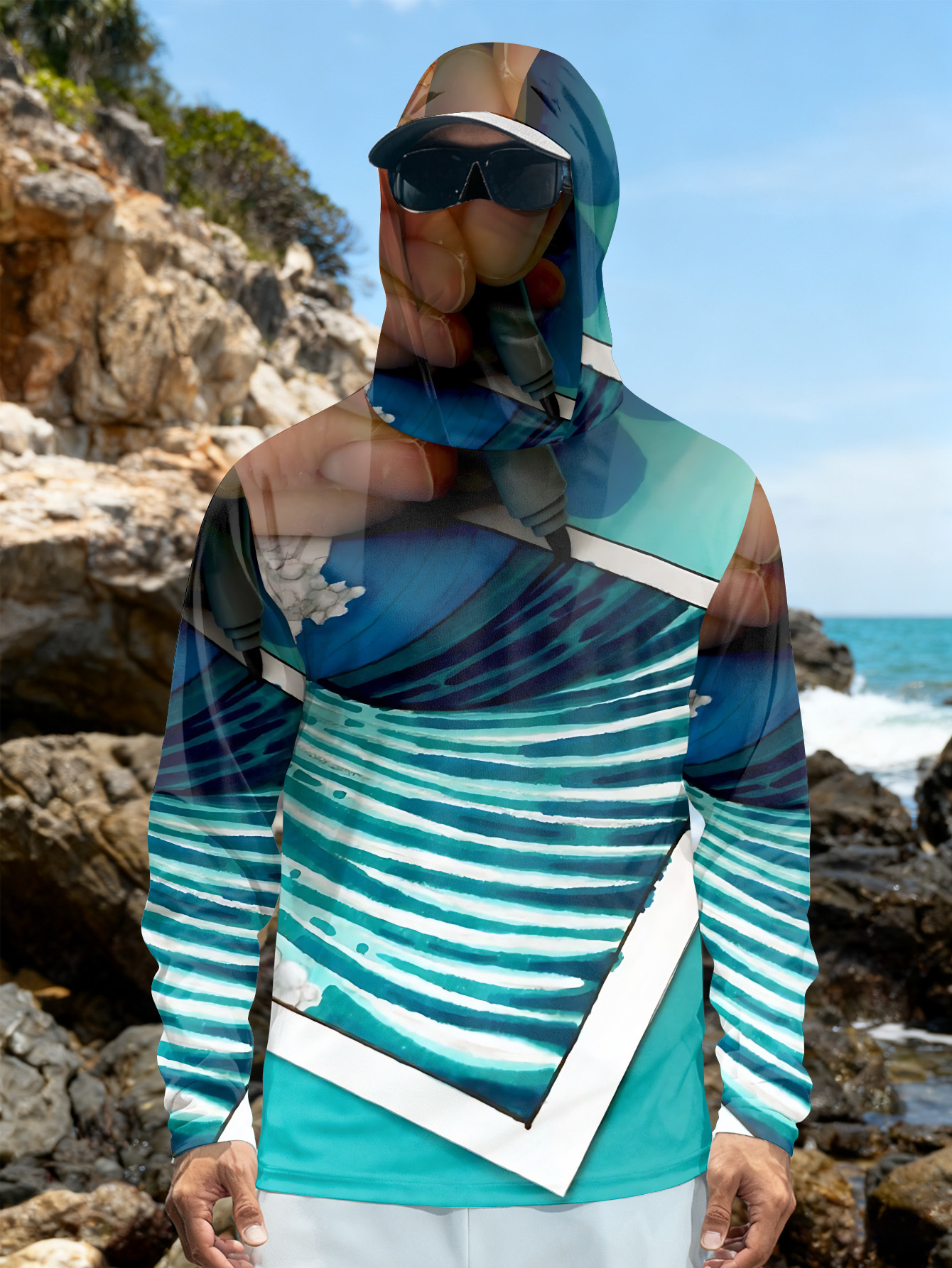 Fishing hooded sweatshirt men' – Hunting Outdoor Shirts recenzja i cena