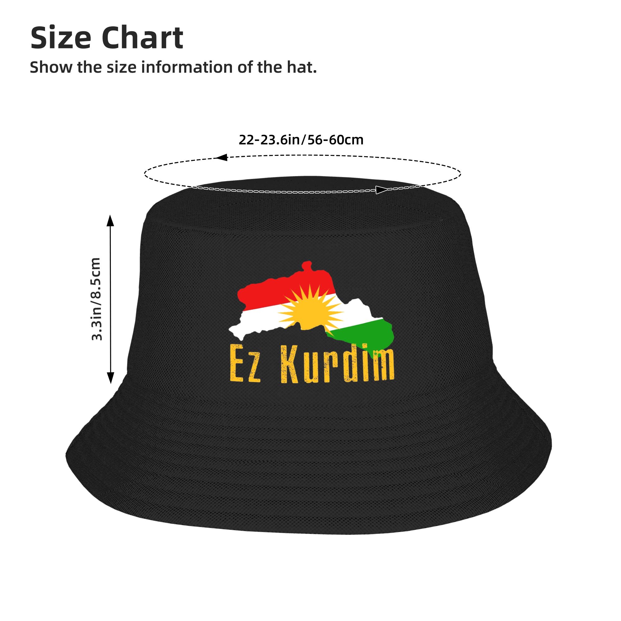 Kurdistan Flag Map  Bucket Hat – Outdoor Hunting Maps recenzja i cena