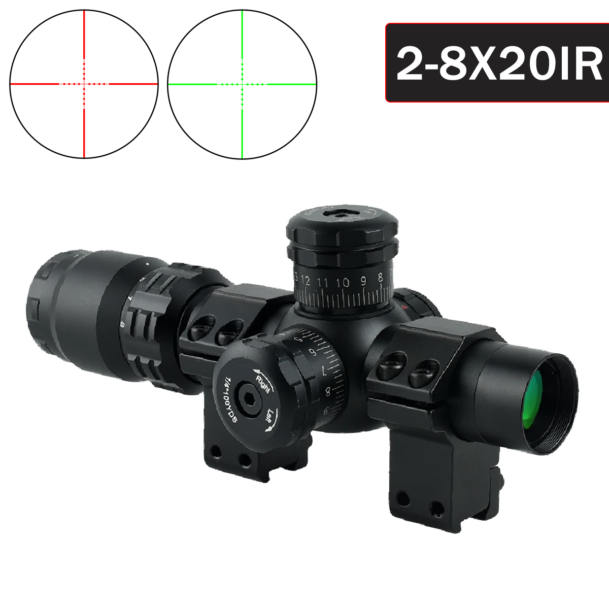 2-8x20IR Hunting Rifle Scopes  – Crossbow Scope Sight recenzja i cena