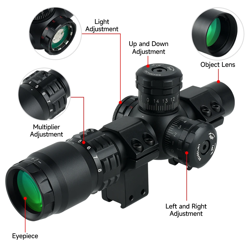 2-8x20IR Hunting Rifle Scopes  – Crossbow Scope Sight recenzja i cena