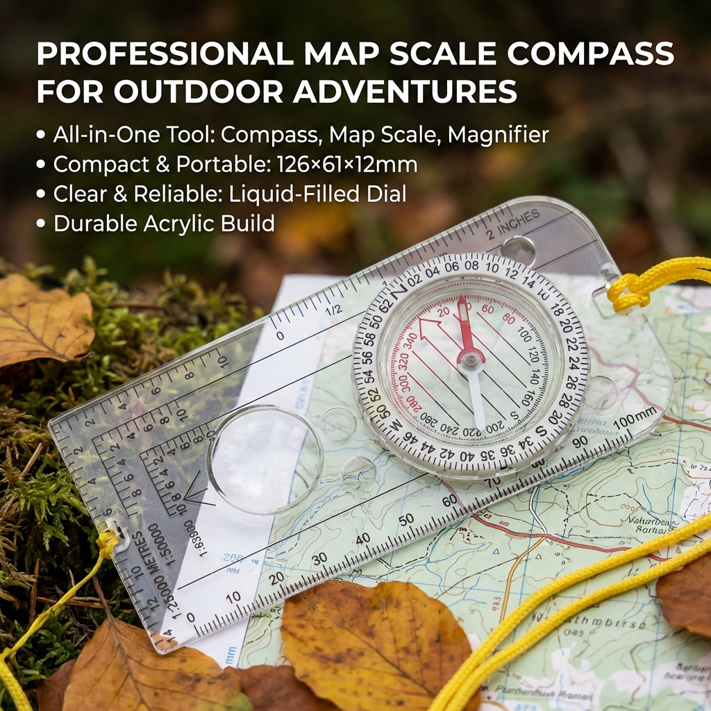 Navigation Map Ruler Compass - – Outdoor Hunting Maps recenzja i cena